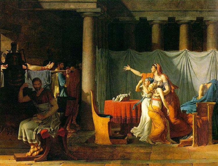 The Lictors Bring to Brutus the Bodies of His Sons, Jacques-Louis David